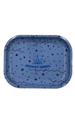 Small Light Blue Metal Rolling Tray