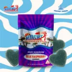 Magic Mushroom Blue Raspberry Flavor Gummies