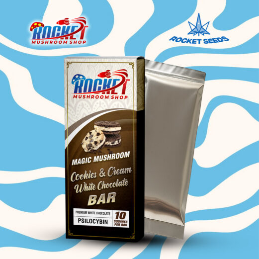 Magic Mushroom Cookies & Cream White Chocolate Bar