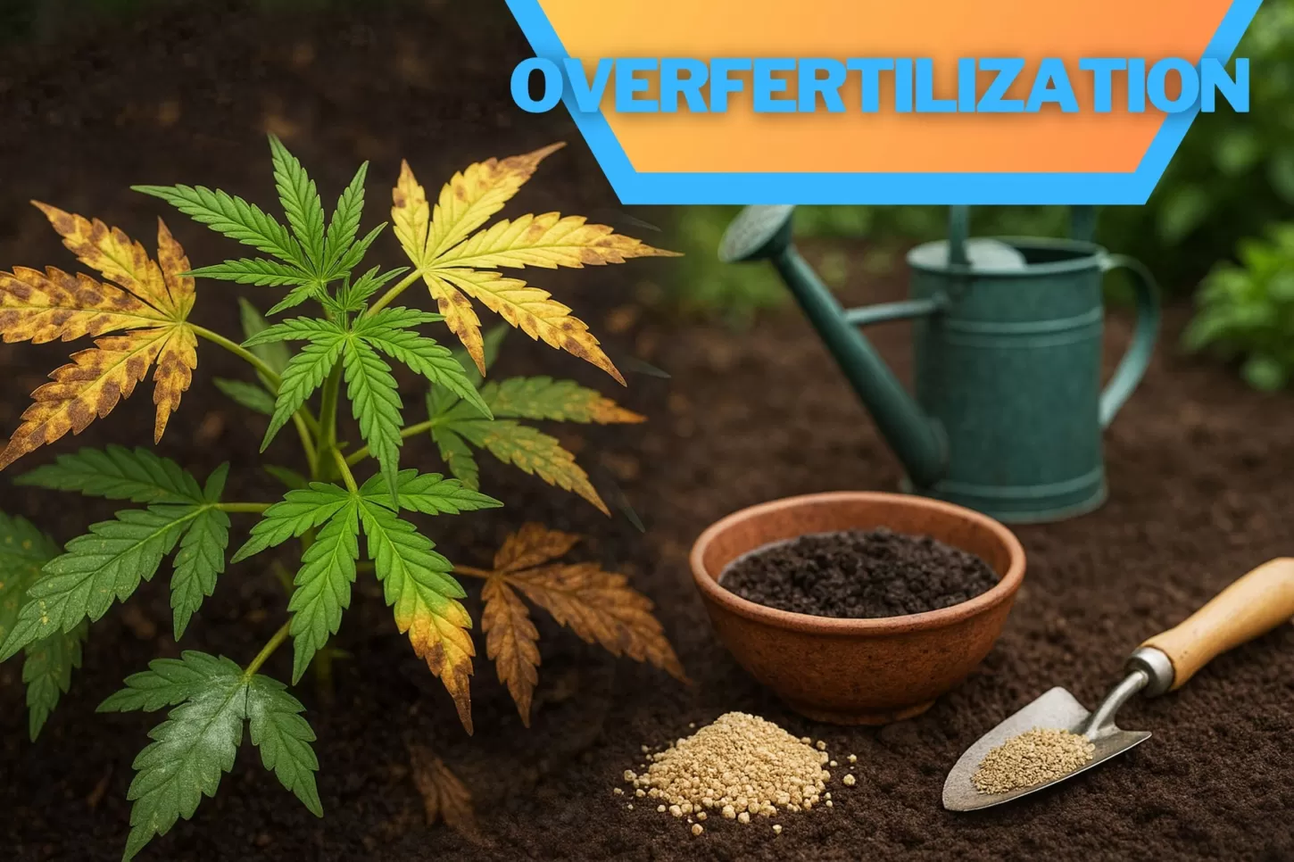Overfertilization, Build-up of salt
